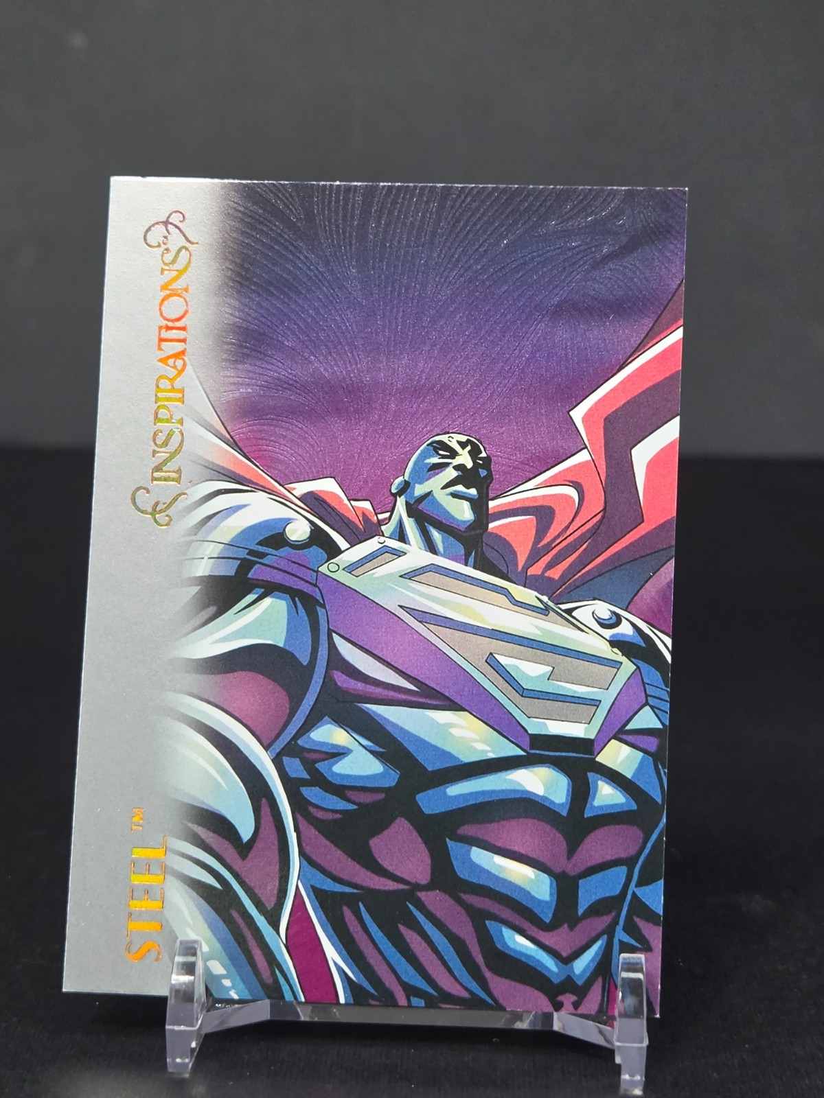 2026 UD Inspirations The World of DC Matte Foil Bronze Spectrum #28 Steel /249