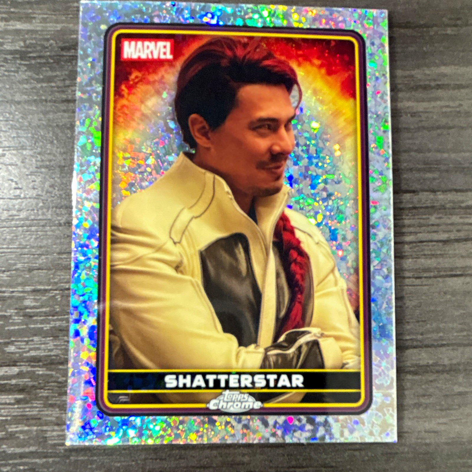 Topps 2025 Chrome Marvel Deadpool & Wolverine Parallel Shatterstar #44 Card