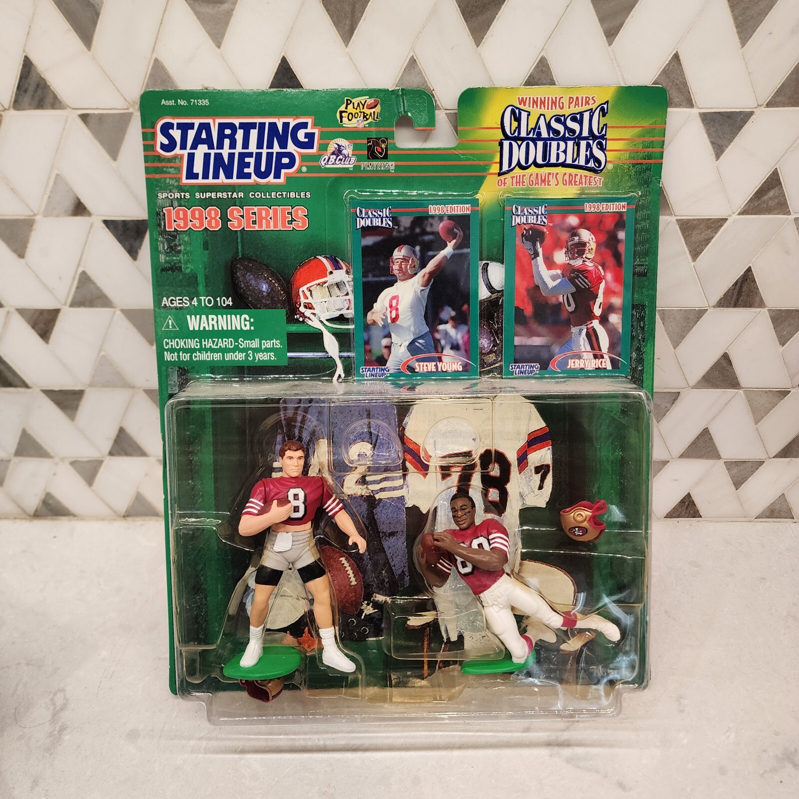 Kenner Starting Lineup Steve Young & Jerry Rice 1998 Serie Classico Doppio 49er