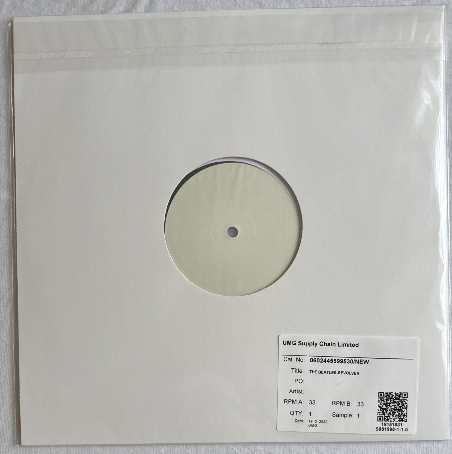 THE BEATLES -Ultra Rare Test Pressing For The 2022 Release Of Revolver (Vinyl)