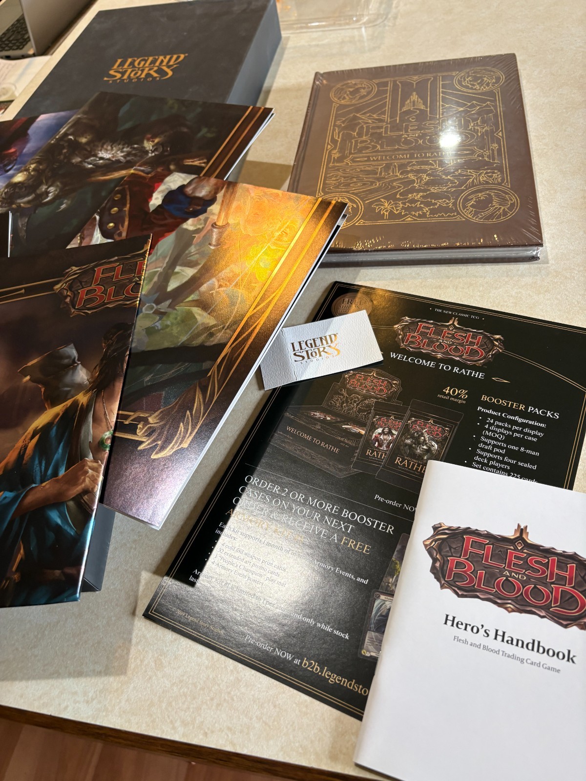 SEALED Retailer Appreciation Kit Welcome to Rathe World Guide Flesh and Blood