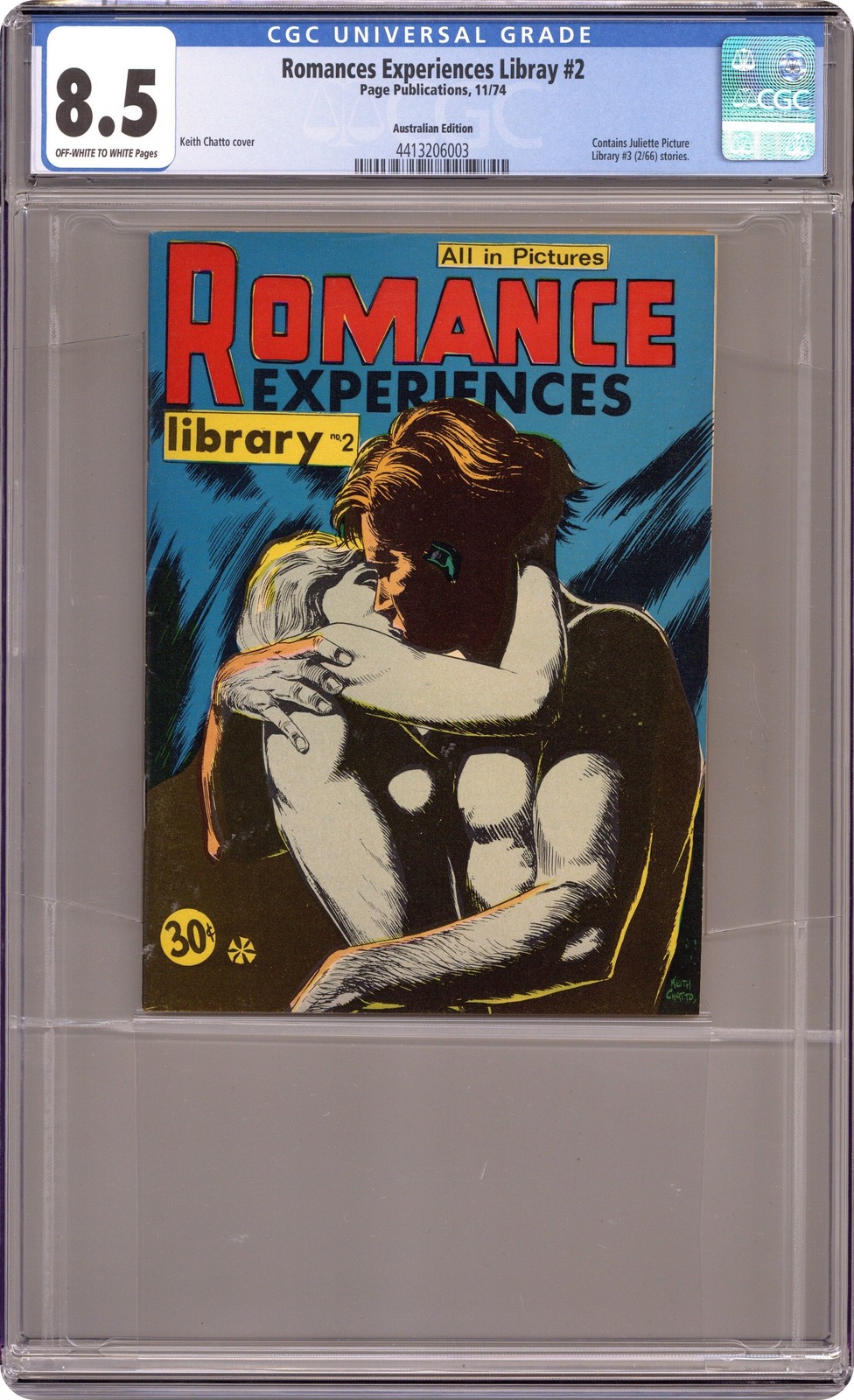 Romance Experience Library #2 CGC 8.5 1974 4413206003