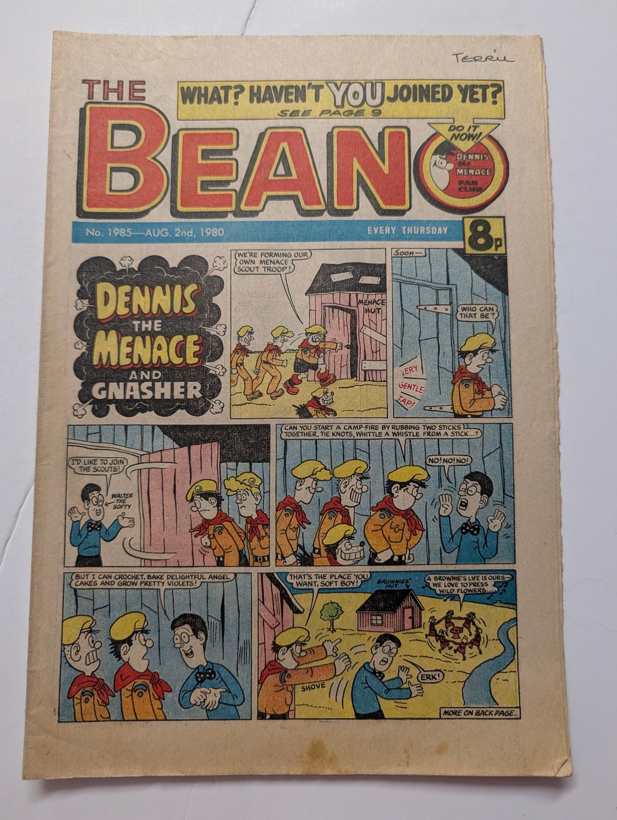 Beano Comic No 1985, August 2nd 1980.