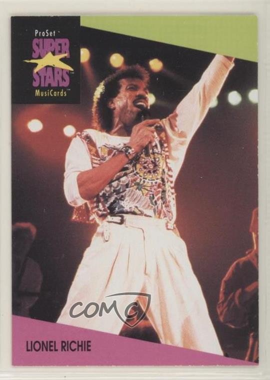 1991-92 Pro Set Super Stars MusiCards Lionel Richie #91 oi7