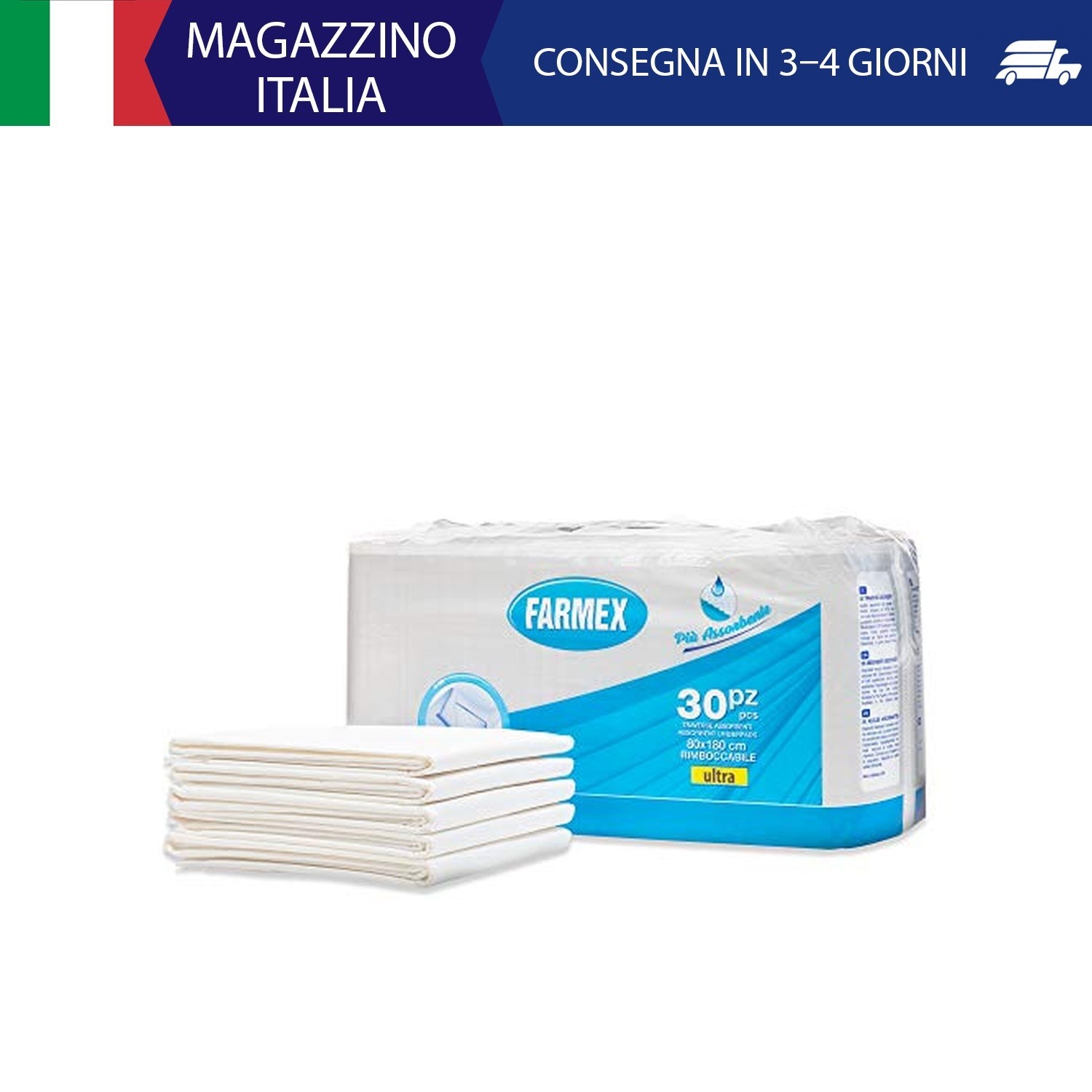 Farmex - Traverse Assorbenti Rimboccabili Per Letto (oppure per Lenzuola e Mater