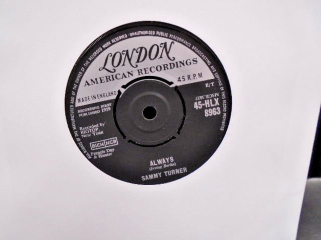 SAMMY TURNER " ALWAYS " Or. UK LONDON EX+ COND.
