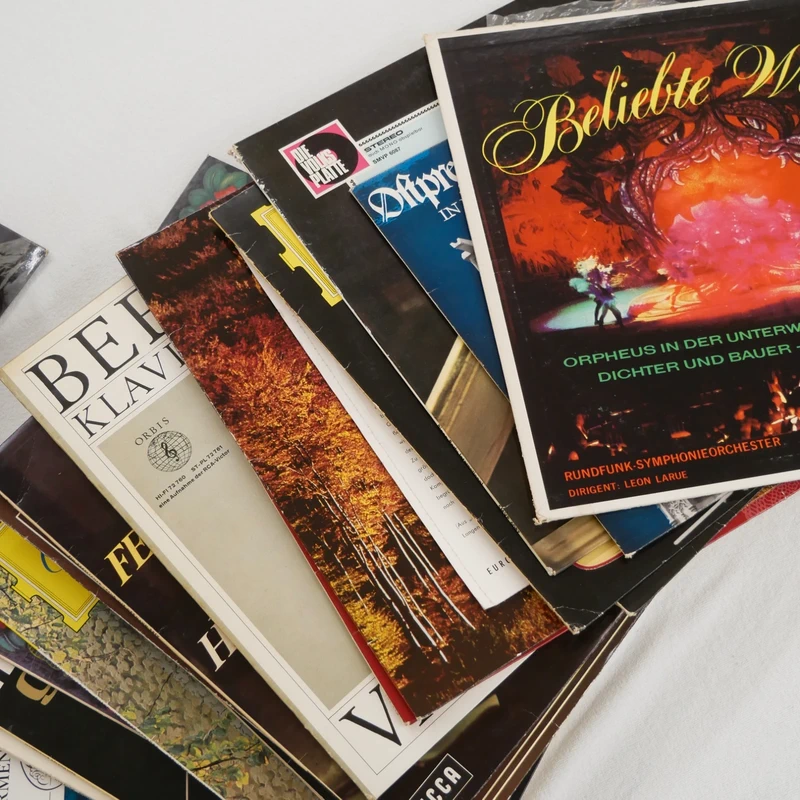 18x Schallplatte LP Vinyl Sammlung Klassik Oper Beethoven Karajan Maria Callas Mozart Musik Album