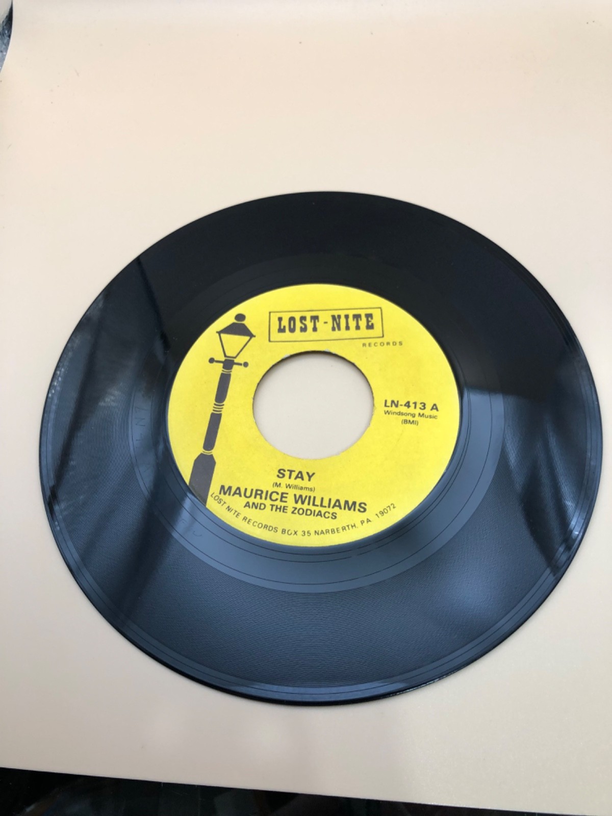 Maurice Williams & The Zodiacs,Lost Nite,"STAY"7"45,1960 Reissue,RED VINYL NM