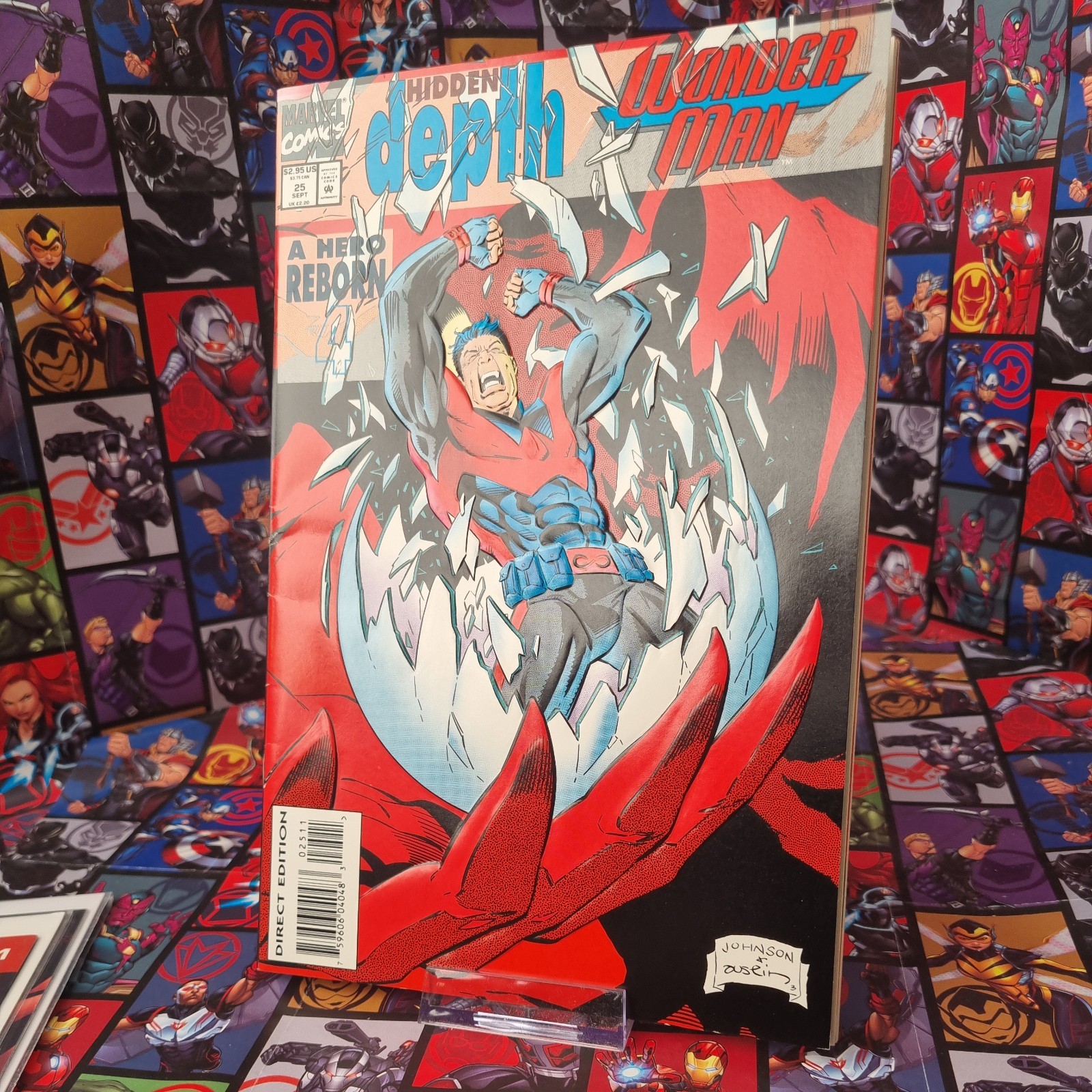 Wonder Man # 25 - Marvel Comics - 1993 - Embossed Cover 