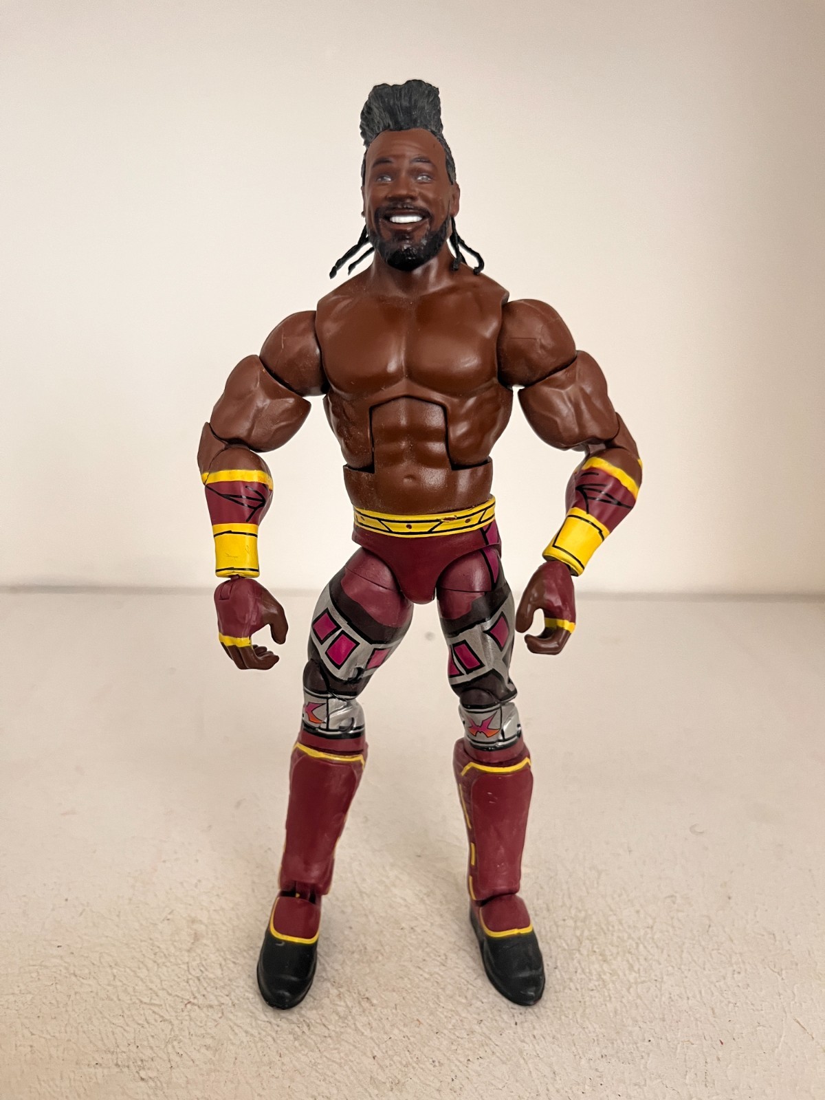 Wwe King Xavier Woods Mattel Wrestling Action Figure Collezione Elite Serie 97