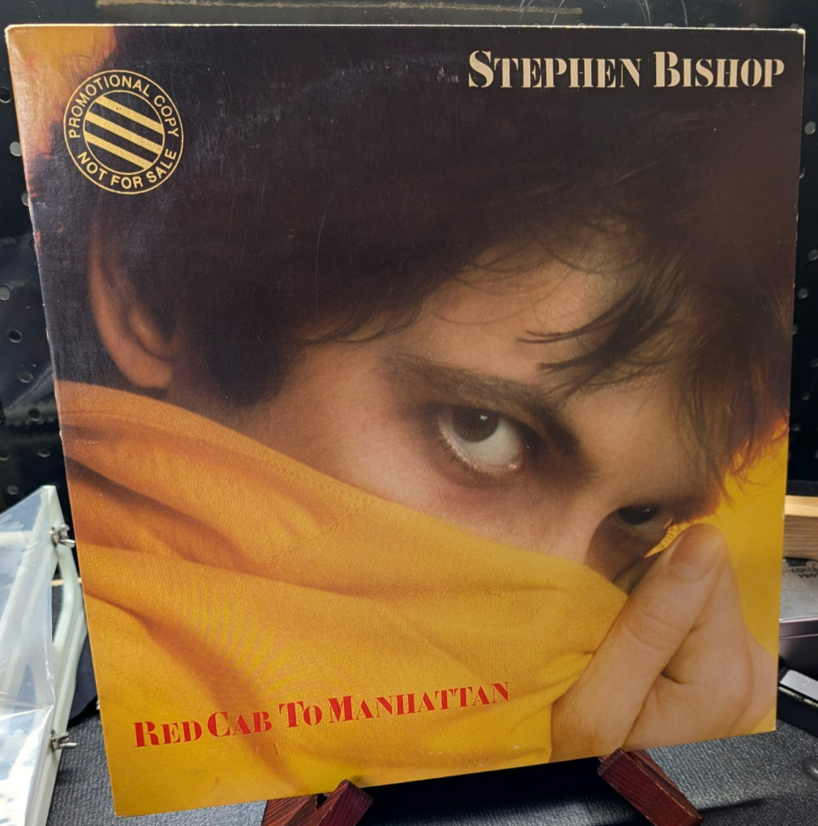 PROMO Stephen Bishop Red Cab To Manhattan Vinyl LP record 1980 WB BSK 3473 