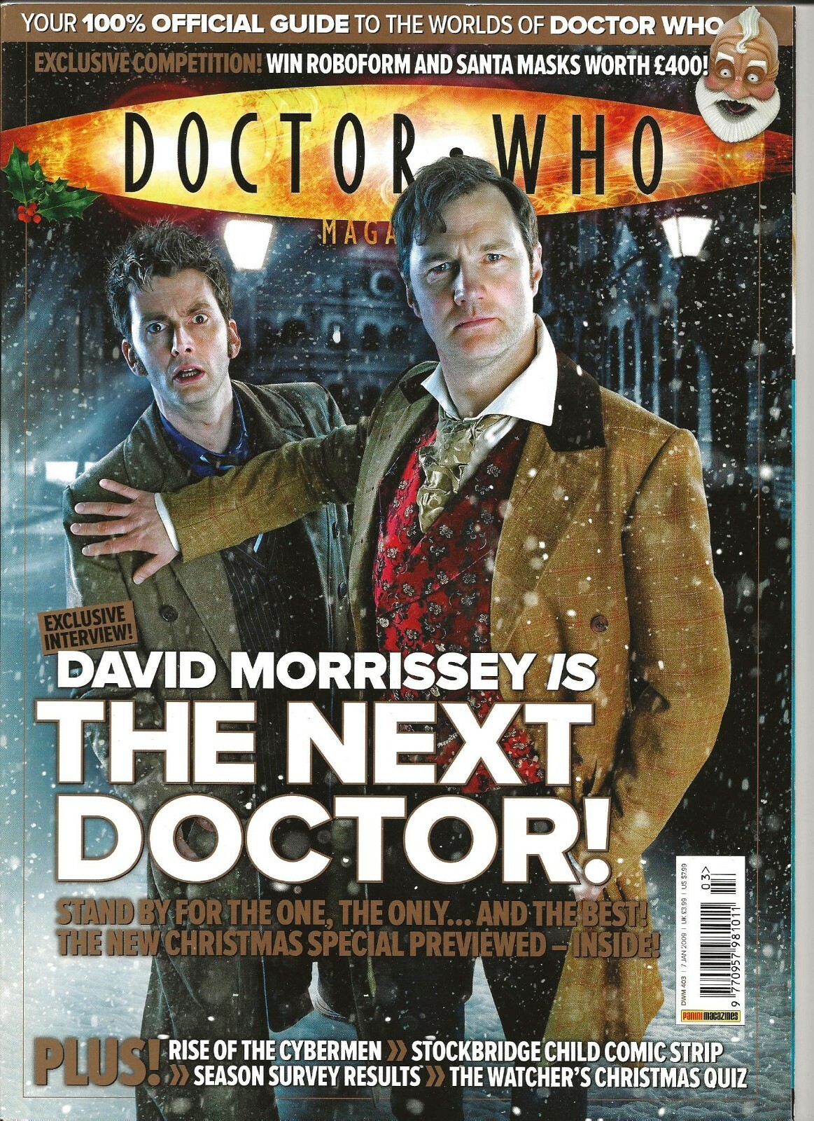 Doctor Who Magazine Issue 403 January 2009 David Morrissey The Next Doctor cover