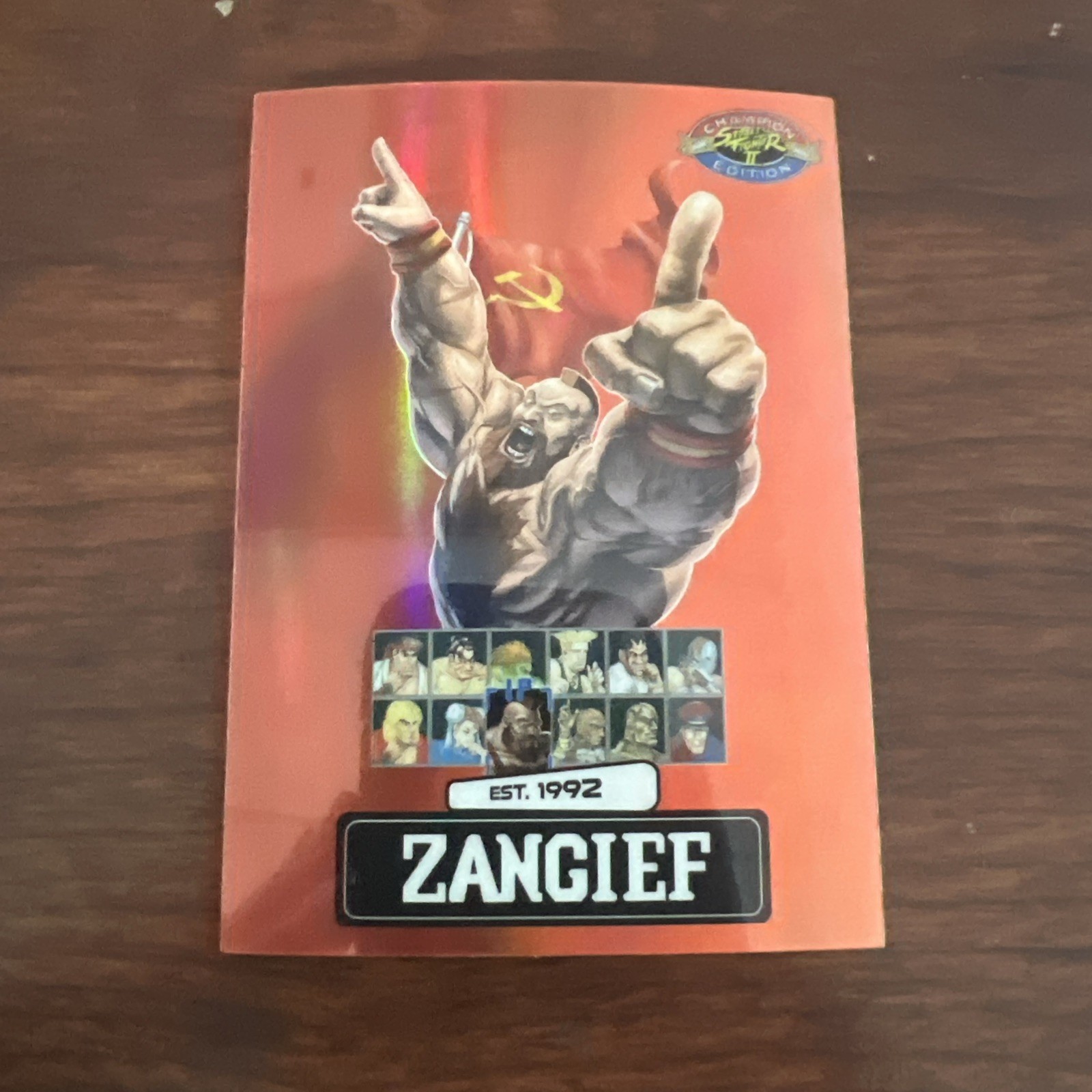 Street Fighter 2: Champion Edition PSA Promo Zangief Rosso 69/100