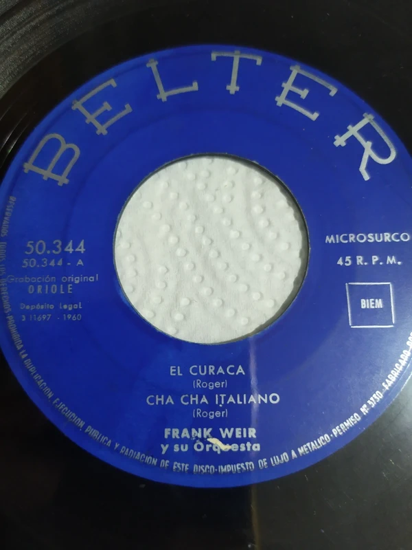 Frank Weir y su Orquesta - Belter (EP Vinilo)