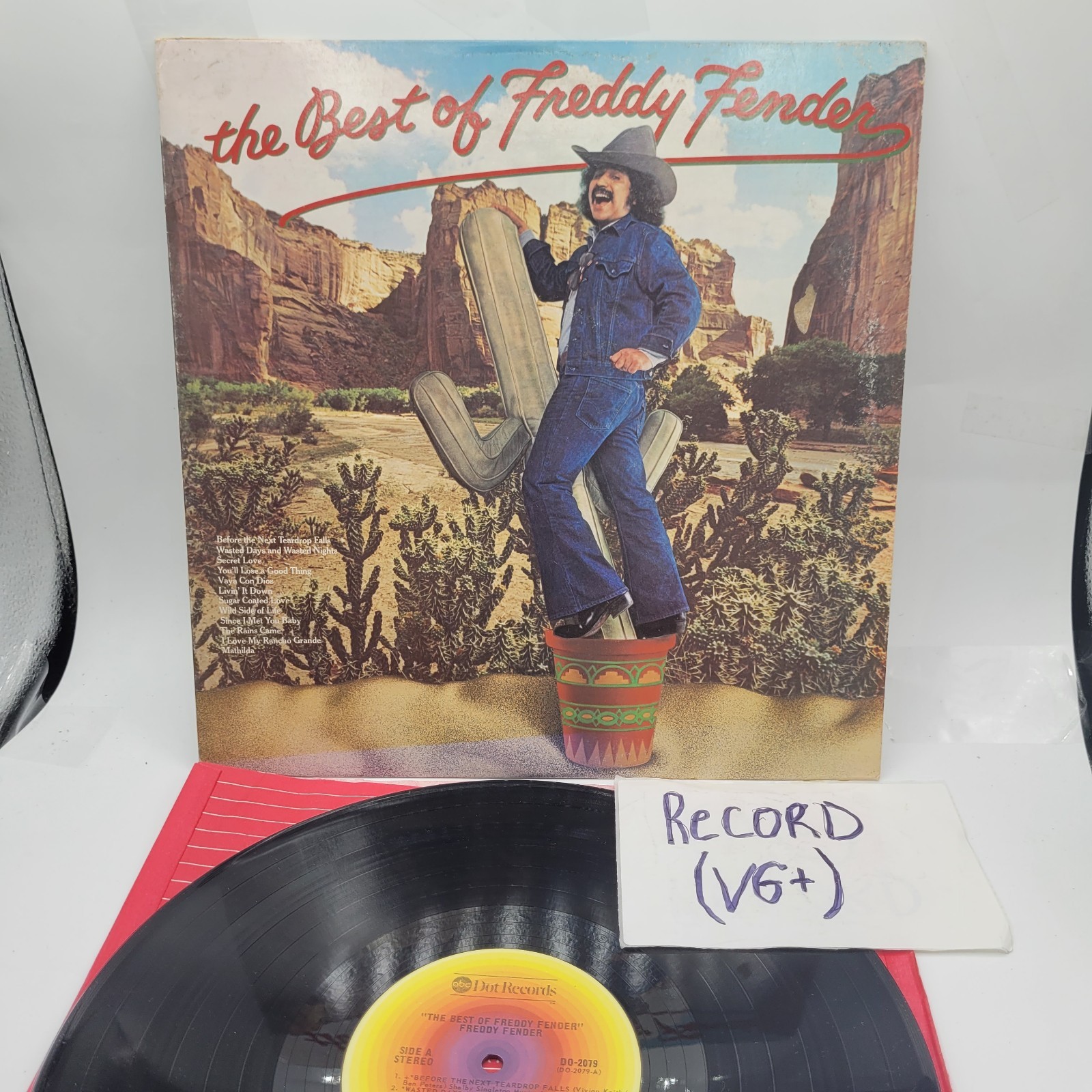 Freddy Fender The Best Of Freddy Fender Vinyl LP Record Album 1977 VG++
