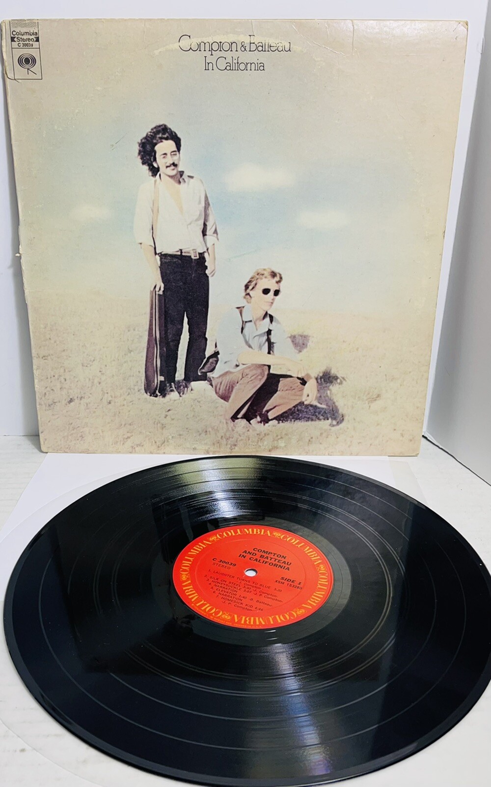Compton & Batteau In California LP  Vinyl US 1970 EX /G Columbia Rock Pop