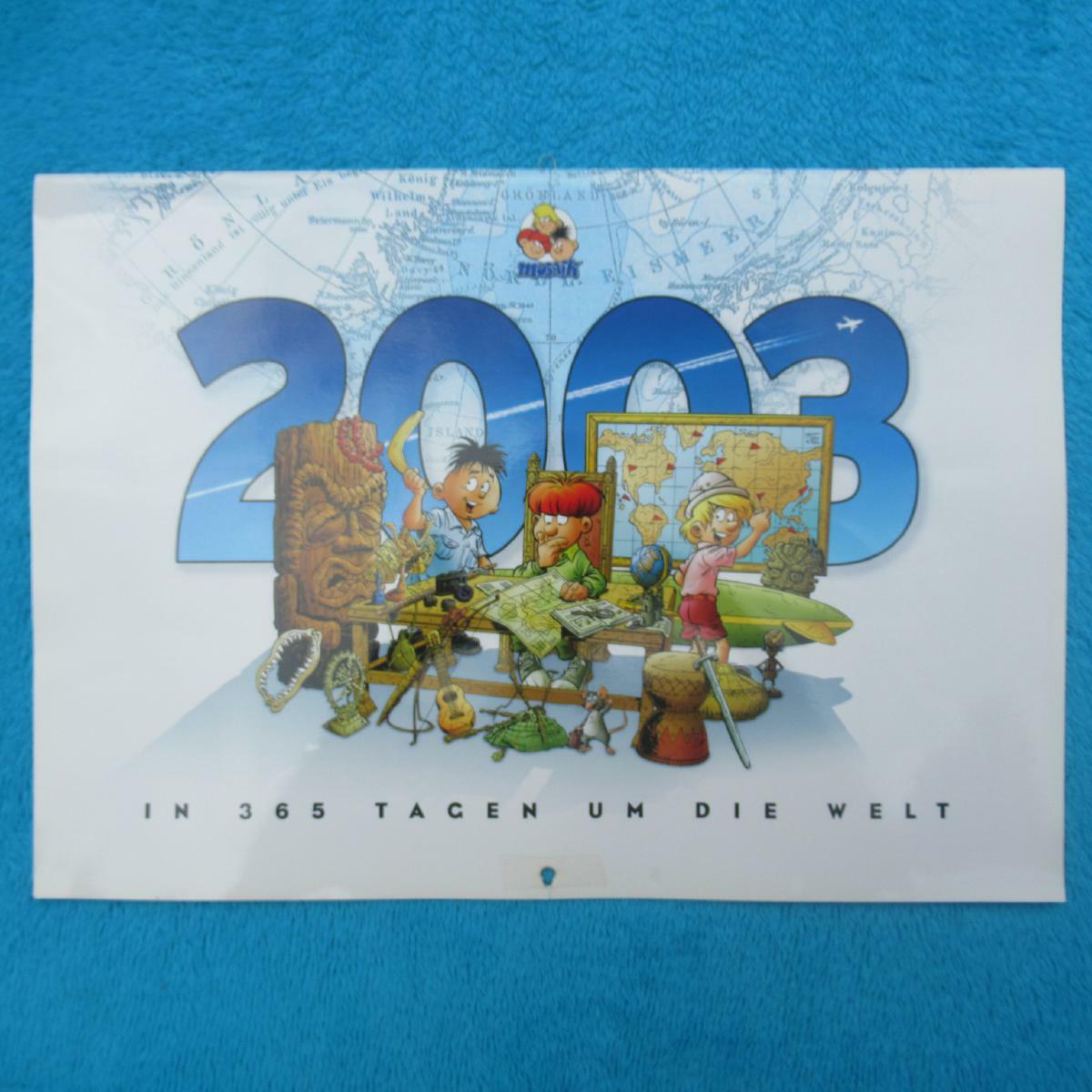 CALENDARIO MOSAICO 2003 "Il giro del mondo in 365 giorni" secondario raro RARO