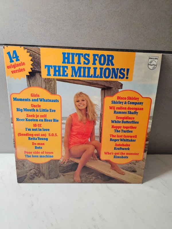 Vintage LP - Hits For The Millions! (Philips) - 14 Originele Versies