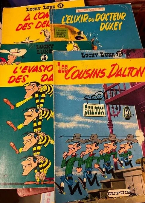 BD Lucky Luke 4 albums français - L'Elixir Doxey, Les Cousins Dalton