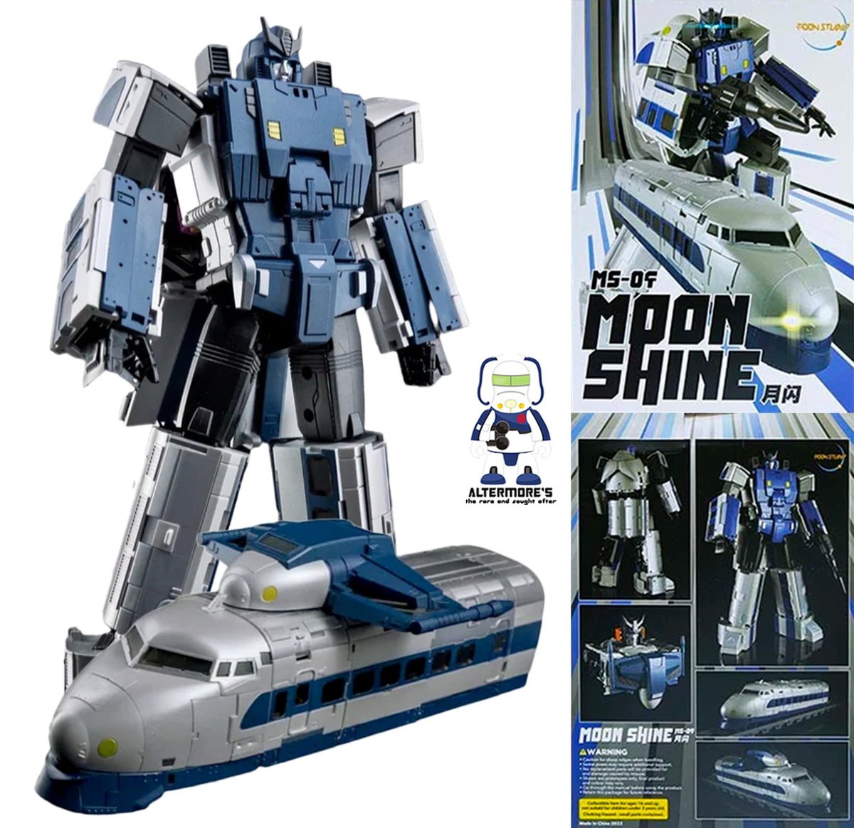 Moon Studio MS-04 Moon Shine / capolavoro Trainbot in scala Shouki ex display