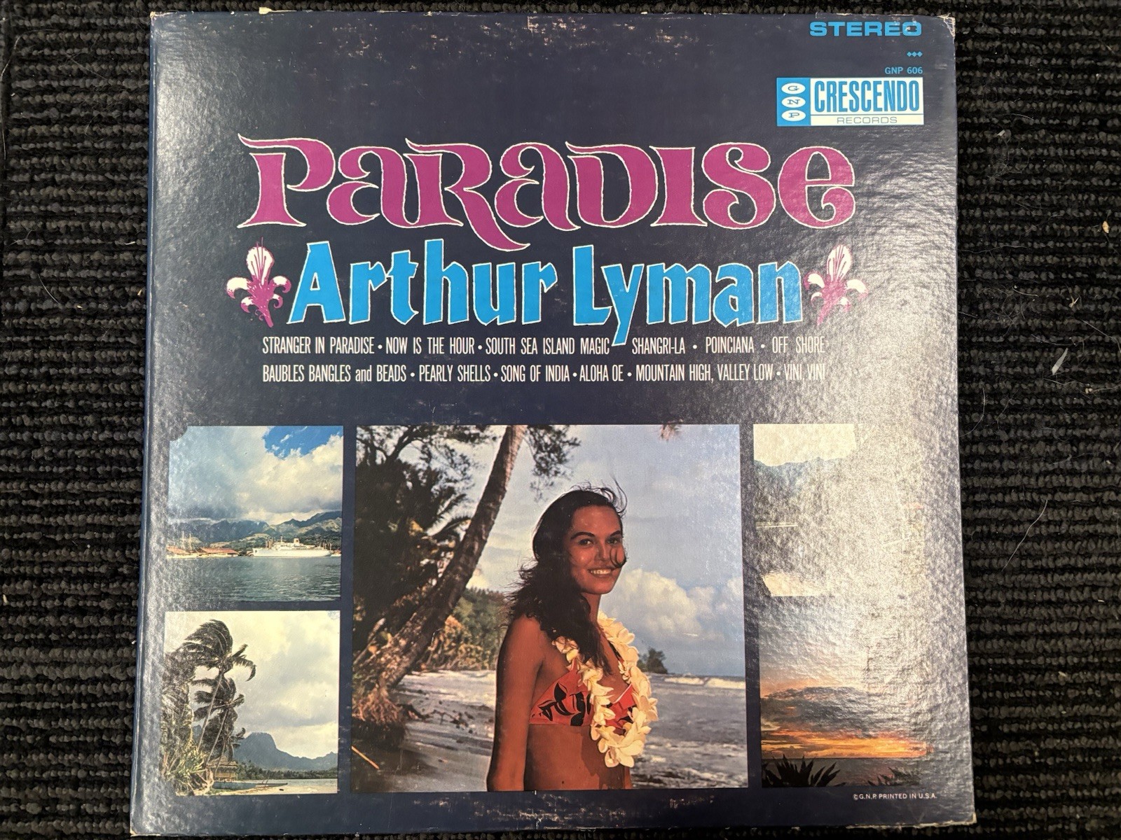Arthur Lyman Paradise 1964 First US Press Vinyl LP Record Exotica Jazz Hawaiian