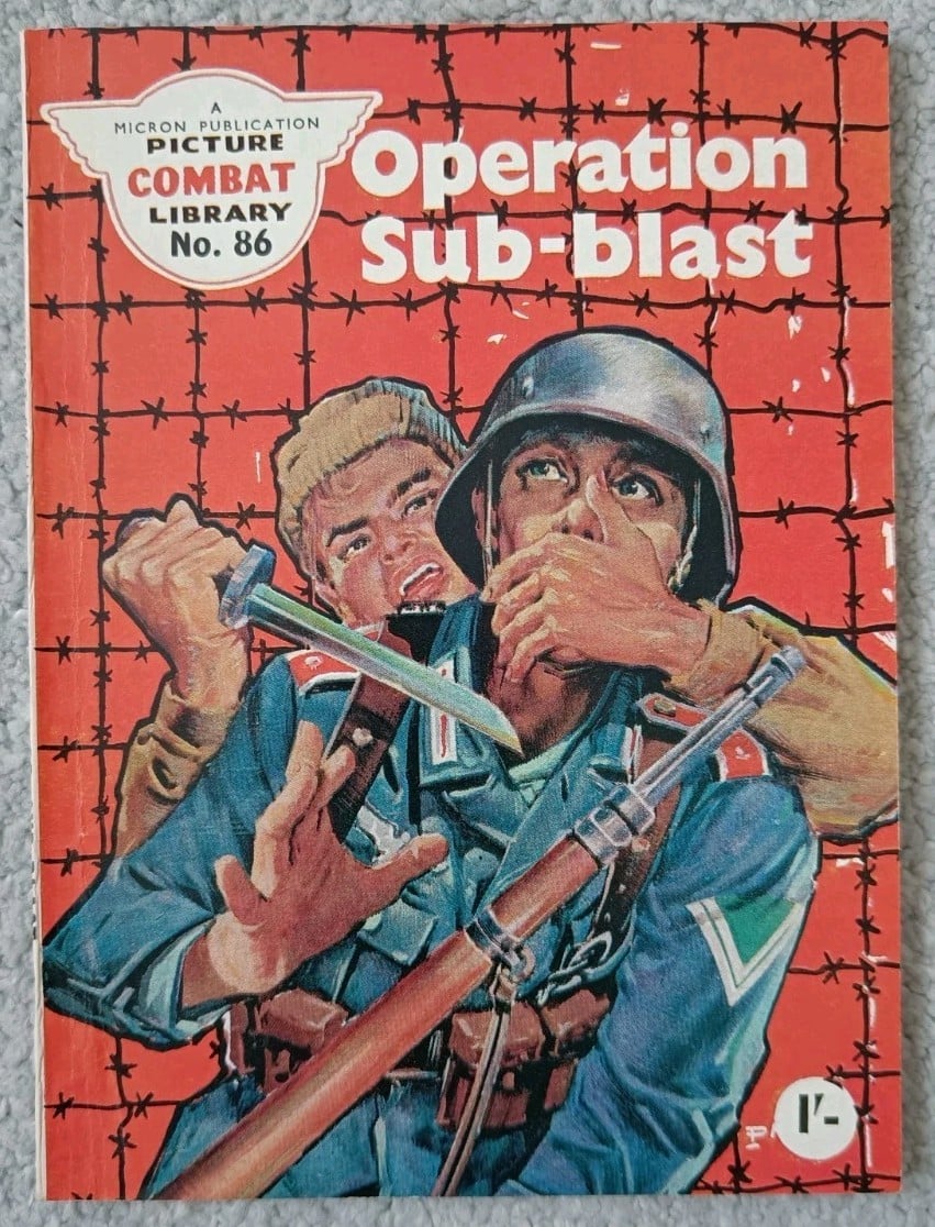 Vintage Micron Combat Picture Library Comic No 86 Operation Sub-Blast NEAR MINT