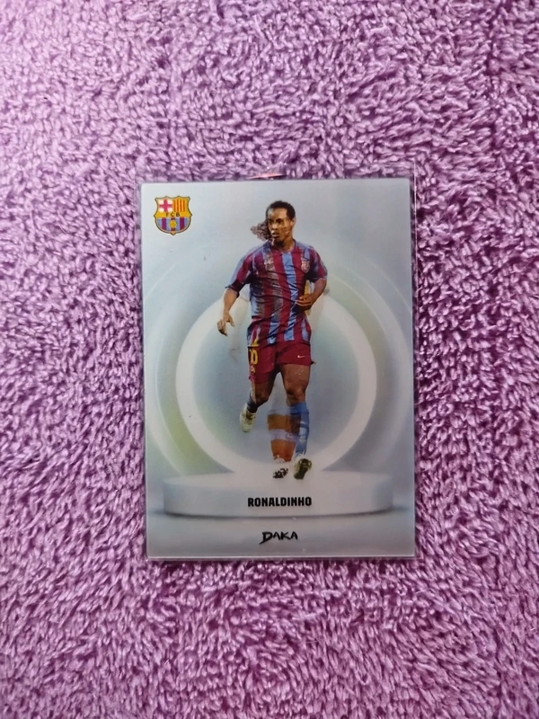 Cromo de futbol de Ronaldinho en 3D