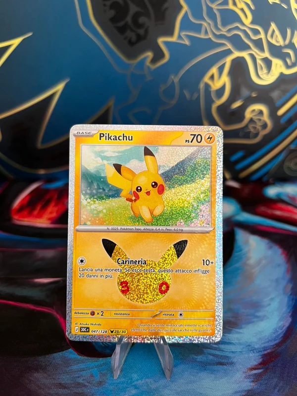 Pikachu 25/30 - 047/128 - trentesimo anniversario Pokémon - Atsuko Nishida