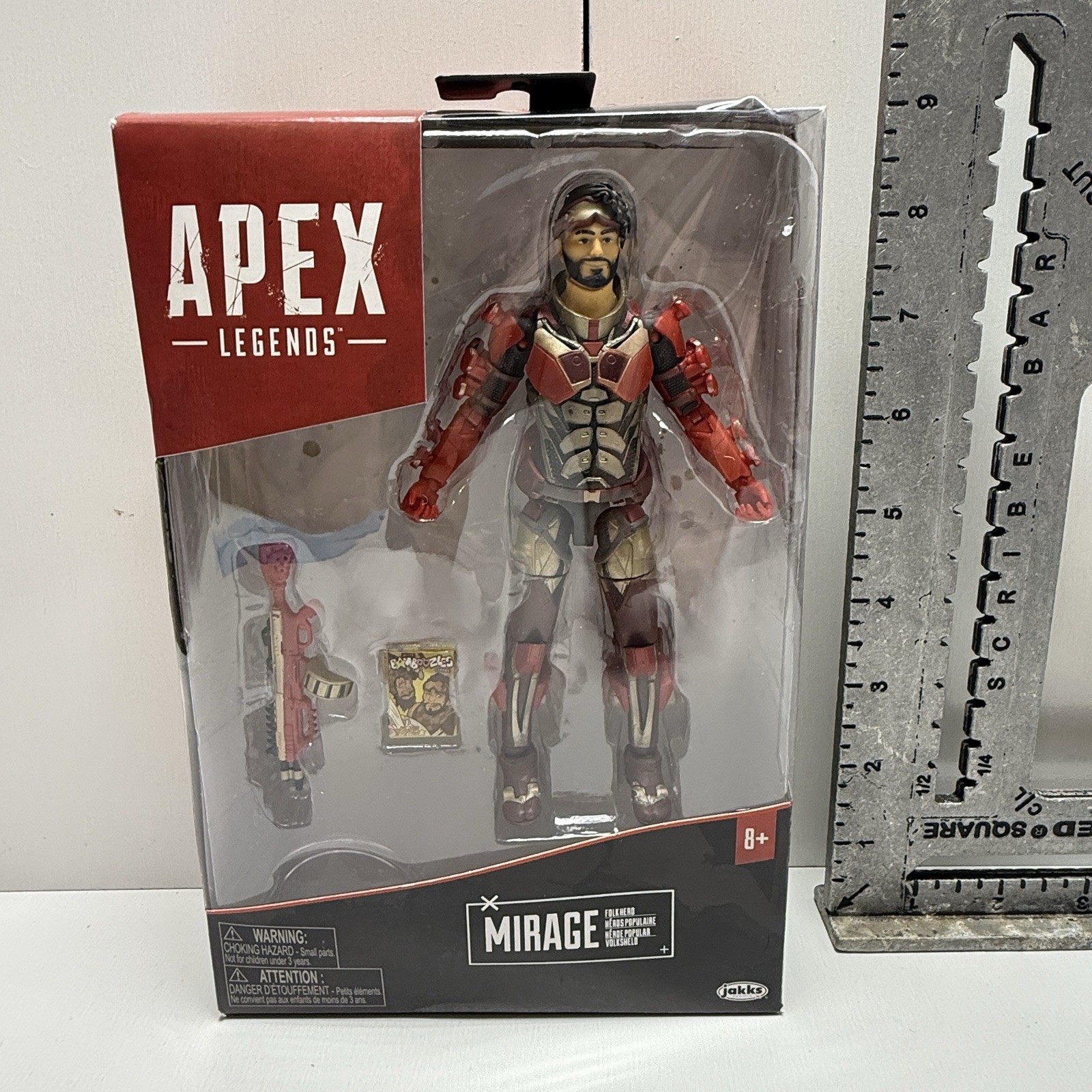 ACTION FIGURE JAKKS APEX LEGENDS MIRAGE FOLK HERO 2023 NUOVA CON SCATOLA 6"