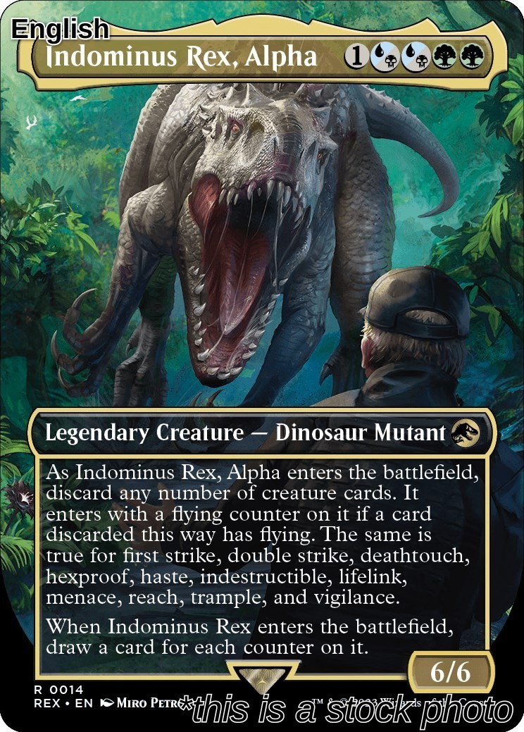 Indominus Rex, Alpha (Borderless) [REX - 14]