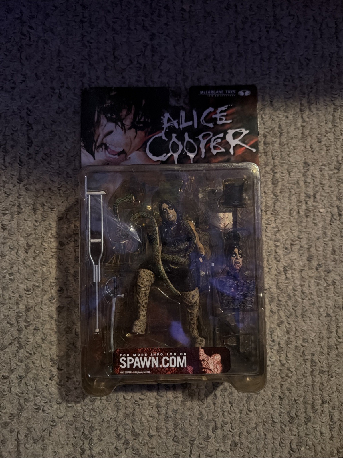 Figurina McFarlane Toys Alice Cooper 2000 nuova con scatola nuova con scatola NOS fondo di magazzino