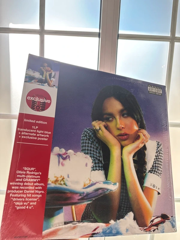 Vinyle Sour Olivia Rodrigo disque bleu édition limitée USA Target