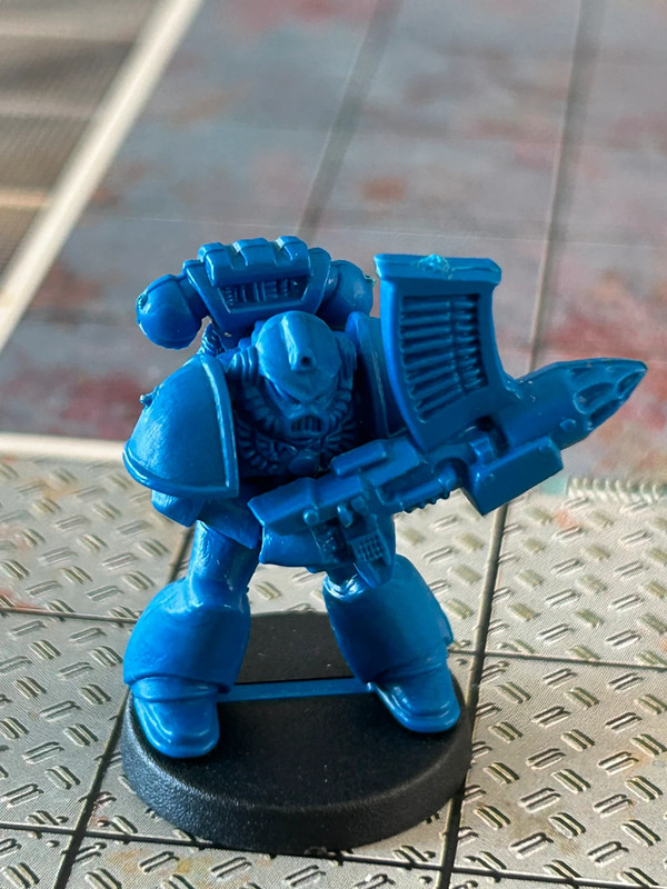 Mb Star quest/space crusade/space hulk - spare parts - ultramarine arma pesante lanciarazzi