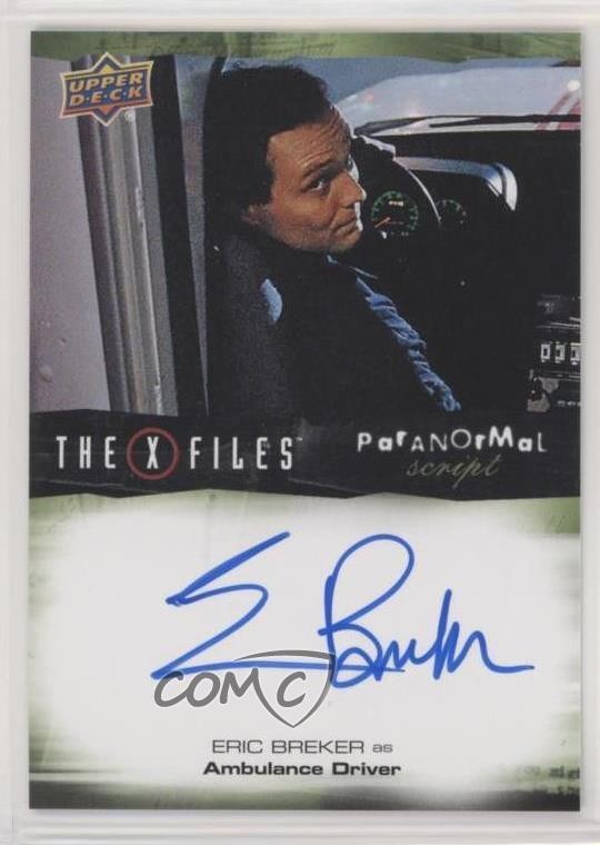 2019 The X-Files: UFOs & Aliens Edition Eric Breker Ambulanza Driver Auto 0fr5