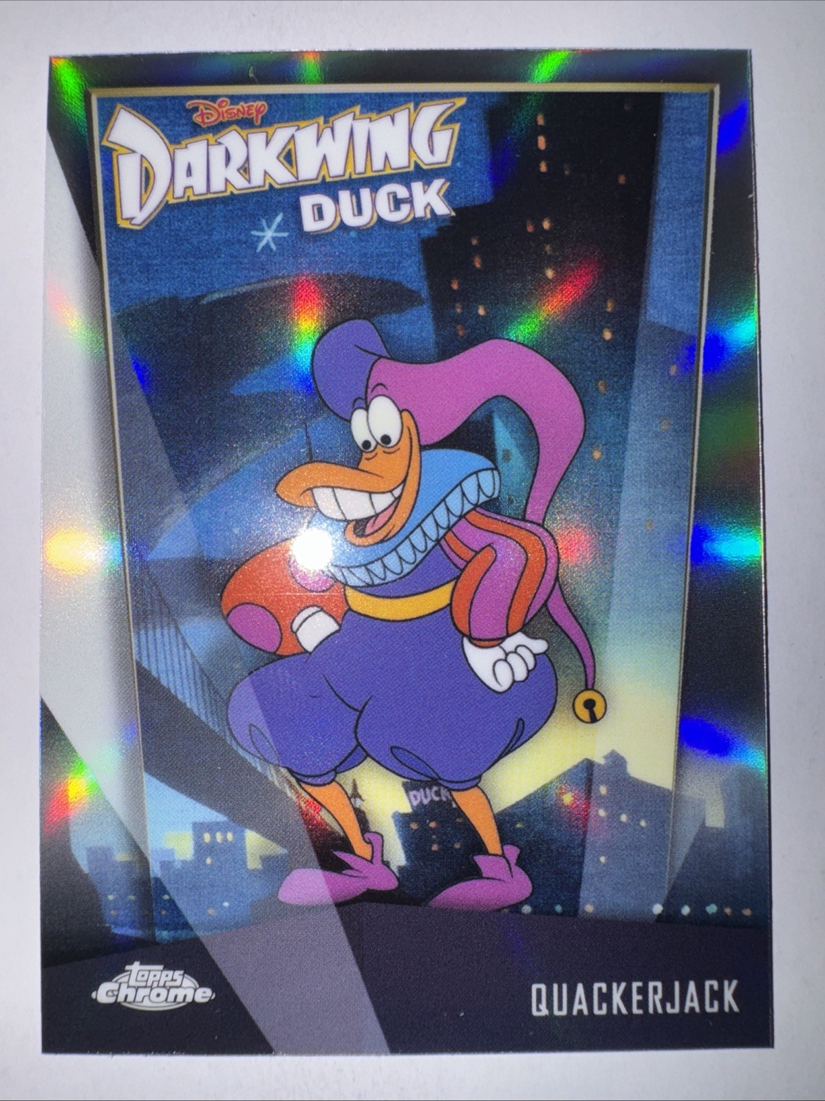 2026 Topps Chrome Disney #DD-9 Quackerjack Darkwing Duck 35° anniversario