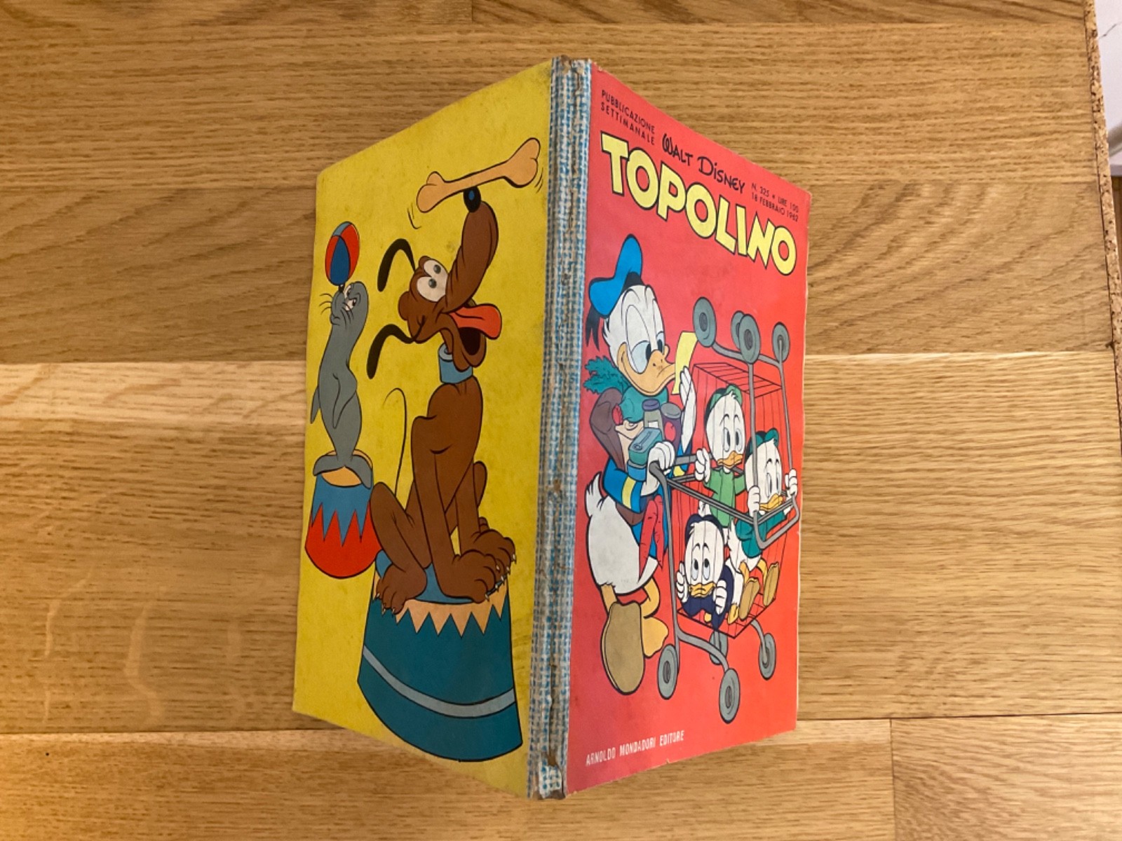 TOPOLINO LIBRETTO N.325 MONDADORI DISNEY 1962 SI BOLLINO, SI FIGURINE