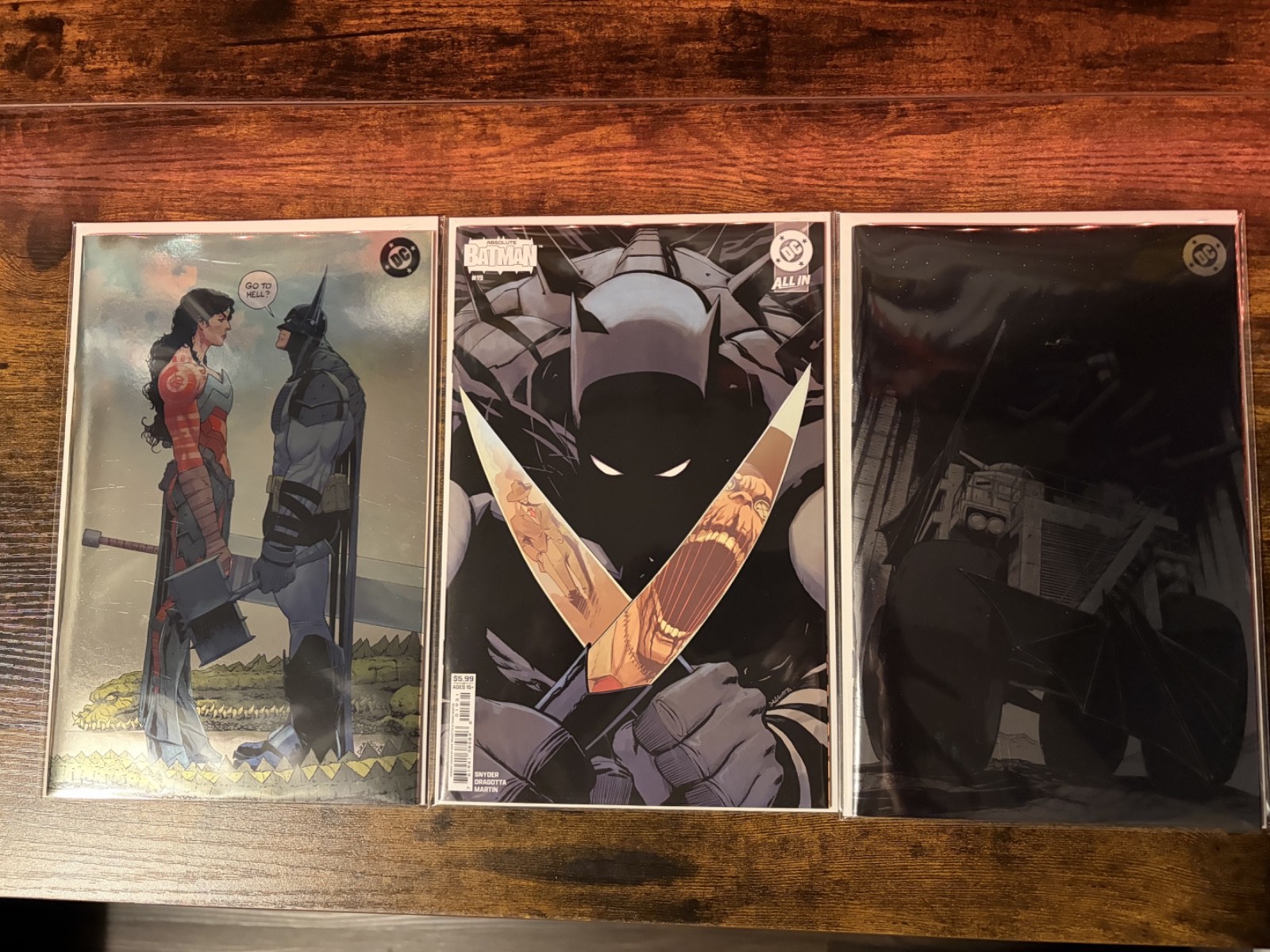 Absolute Batman Lot #1 3rd Foil #16 2nd Foil #19 Nick Dragotta Var