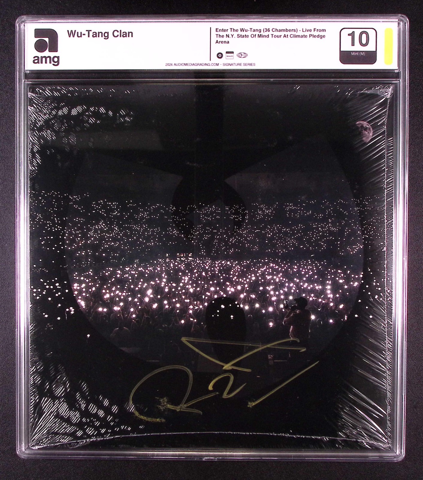 Wu-Tang Clan Enter the 36 Chambers LIVE Vinyl Signed by RZA AMG GRADED 10 slab