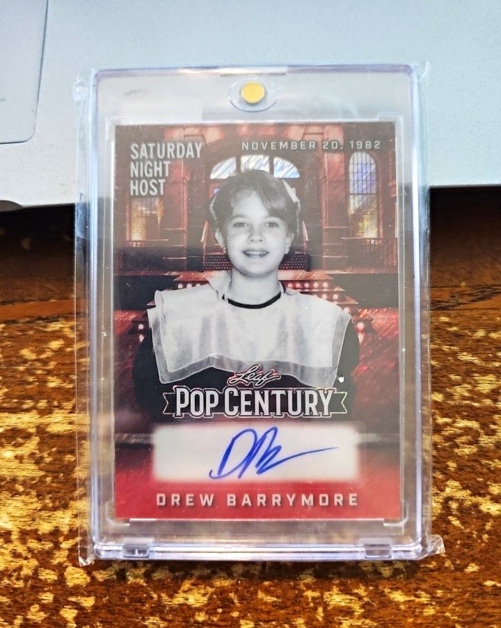 2025 Leaf Pop Century Drew Barrymore Saturday Night Host Auto 1/1 SN-DB1