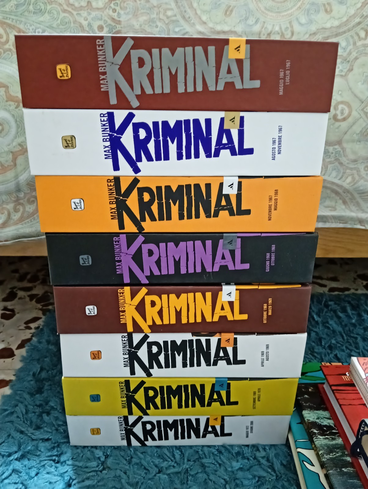 KRIMINAL di MAX BUNKER/MAGNUS LOTTO 8 VOLUMI IN FOTO (MONDADORI COMICS CARTONATI