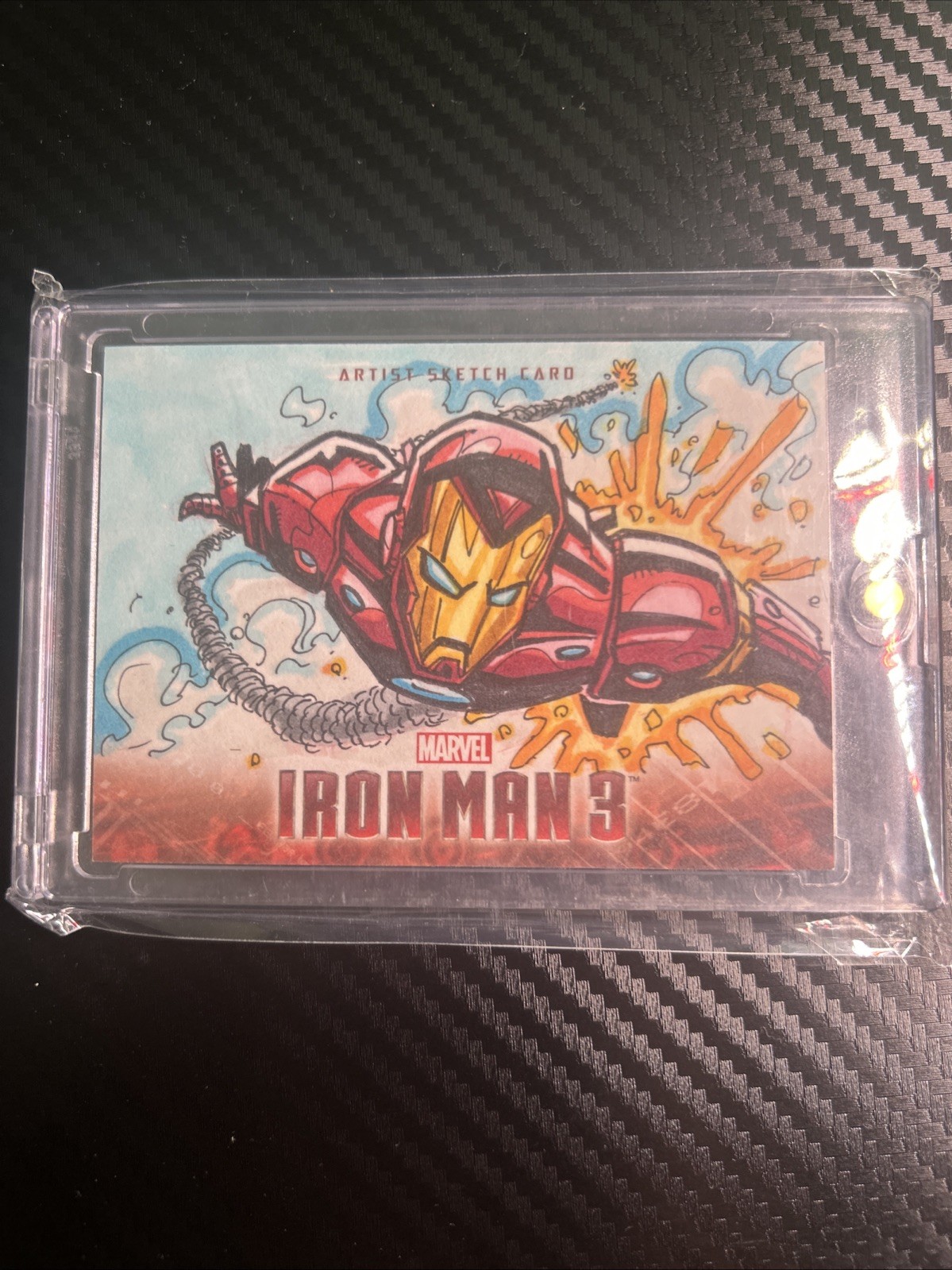 2013 UPPER DECK IRONMAN 3 IRONMAN 1/1 SCHIZZO DI PUIS JUAN CALZADA
