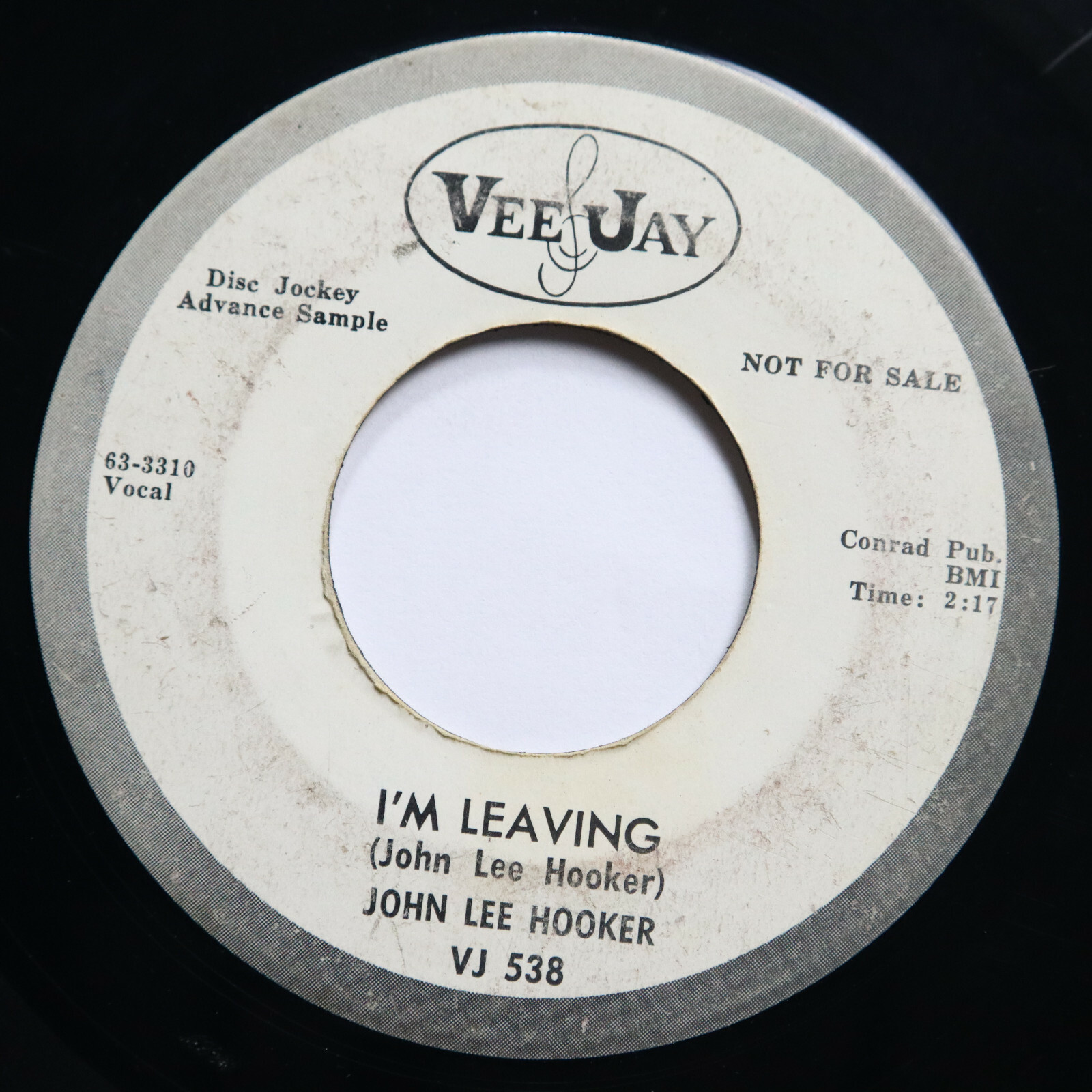 JOHN LEE HOOKER - I'M LEAVING / BIRMINGHAM BLUES - SOUL 45 *PROMO*
