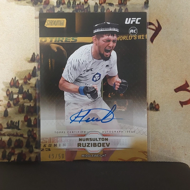 Nursulton Ruziboev RC /50 auto Topps StadiumClub