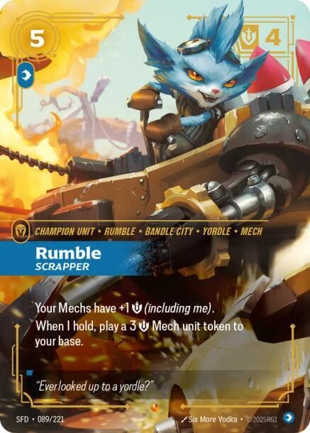 Rumble, Scrapper [Spiritforged] 089/221 NM Foil