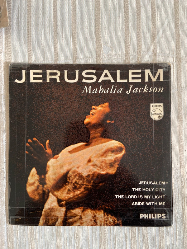 Disque vinyle Mabalia Jackson Philips Jérusalem 45 t