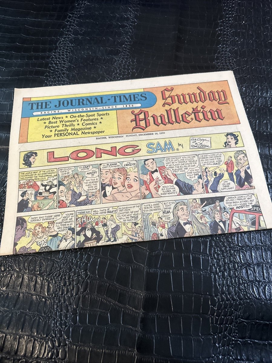 Racine Journal Times sezione fumetti domenicali - 9 dicembre 1956 (jmh)