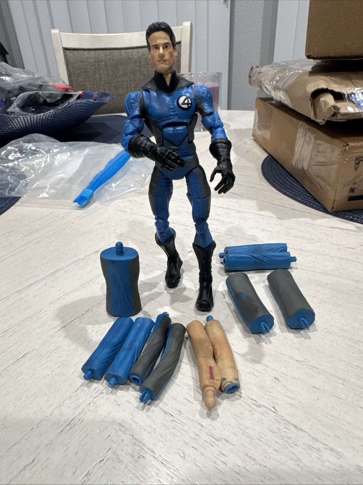 Raro film dei Fantastici Quattro Mr. 2005 Fantastic Figure Toy Biz Action Figure Reed
