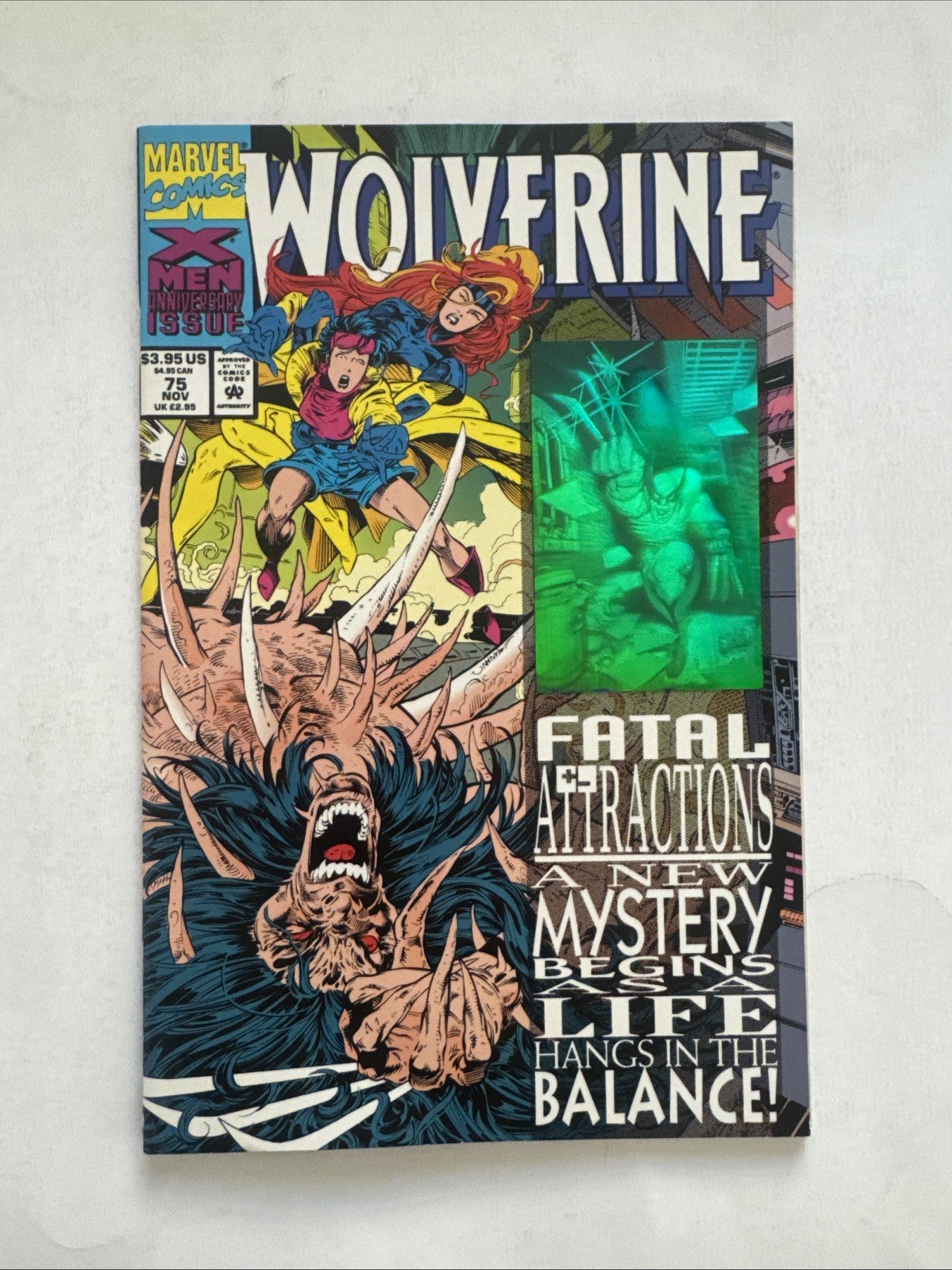 Wolverine #75 (1993) Cover Ologramma Magneto Rimuove Wolverines Adamantium
