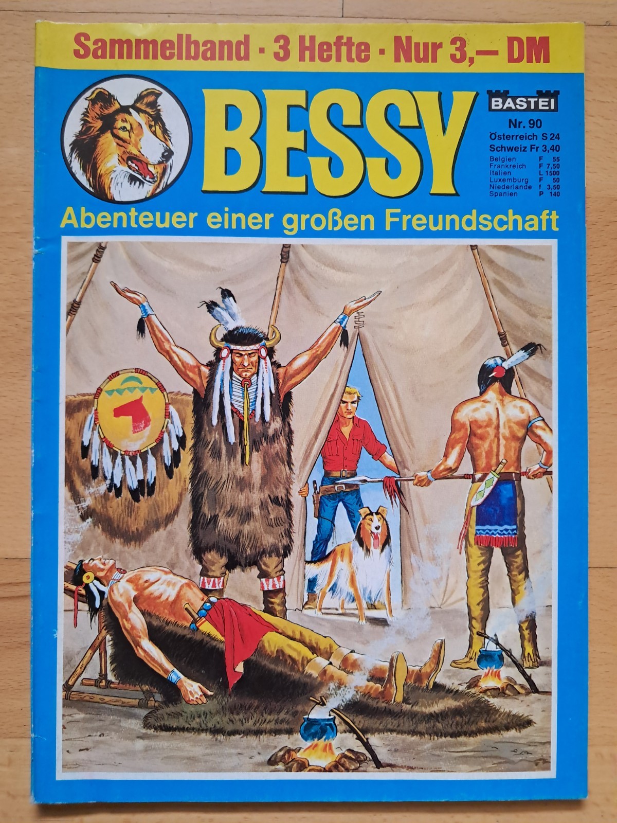 Collezione Bessy n.90 con Bessy 2a edizione n.89, 90, 91 - TOP BASTEI WESTERN-COMIC