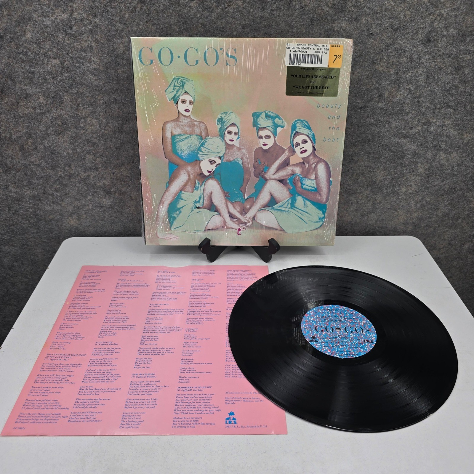 Go-Go's Beauty and the Beat Vinyl LP 1981 IRS New Wave Rock Our Lips Are Sealed